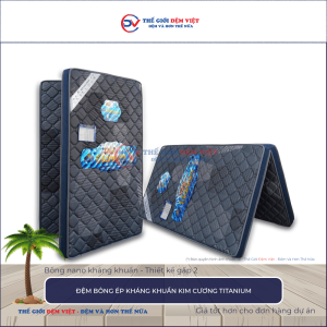 Đệm bông ép Kim Cương Titanium-1